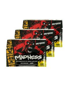 Mutant Madness Pre-Workout Sample Sachet 3 Pack - Lemonade