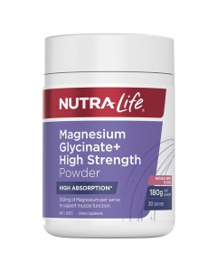 Nutra-Life Magnesium Glycinate+ Powder 180g - Berry