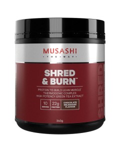 Musashi Shred And Burn Protein 340g