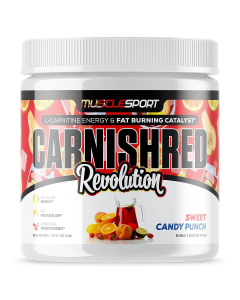 MuscleSport CarniShred Non-Stim Fat Burner - Sweet Candy Punch 09/24 Dated