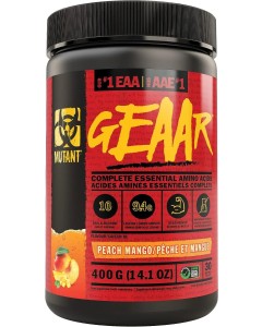 Mutant GEAAR BCAA + EAA 30 Serves - Peach Mango 05/24 Dated