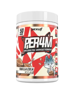 Nexus Sports Nutrition Per4m Pre-Workout 50 Serves Vanilla Cola - Dated 03/26