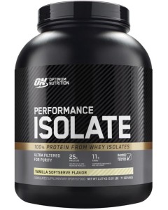 Optimum Nutrition Performance Isolate 5lb - Vanilla Softserve 04/24 Dated