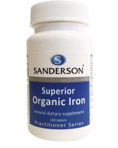 Sanderson Superior Organic Iron 24mg - 100 Serves