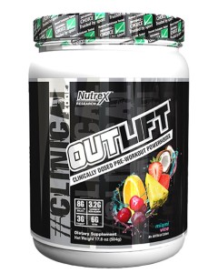 Nutrex Outlift - 20 Serves Fruit Punch - Dated 1/26