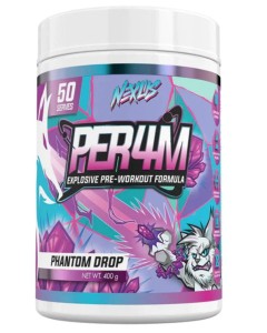 Nexus Sports Nutrition Per4m Pre-Workout 50 Serves Phantom Drop - Dated 02/26