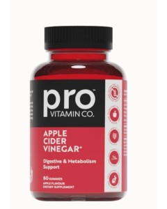 Pro Vitamin Co Apple Cider Vinegar 60 Gummies - Dated 08/25