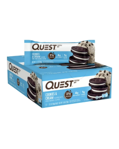 Quest Protein Bars (12 Pack) - Cookies Cream