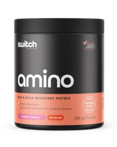 Switch Nutrition Amino Switch - 30 Serves Raspberry - Dated 07/25