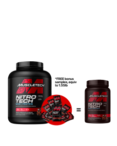 Muscletech Nitro-Tech 1.8kg + FREE Nitro-Tech Samples 1.55lb