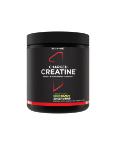 Rule 1 Charged Creatine 30 Serves Sour Candy - Dated 10/26