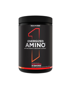 Rule 1 Energized Amino 30 Serves Fruit Punch - Dated 12/26
