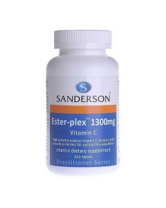 Sanderson Ester-Plex 1300mg Vitamin C 100 Tablets