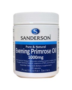 Sanderson Evening Primrose Oil 1000mg 220 Capsules