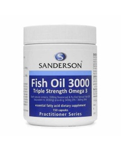 Sanderson Fish Oil 3000 150 Capsules