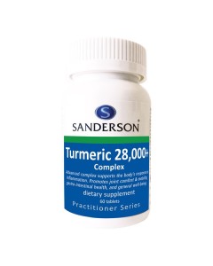 Sanderson Turmeric 28000+ Complex 60 Tablets