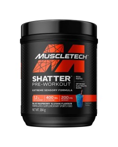 Muscletech Shatter Pre-Workout 30 Serves - Blue Raspberry 08/24 Dated