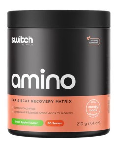 Switch Nutrition Amino Switch - 60 Serves Green Apple - Dated 11/25