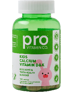 Pro Vitamin Co Kids Calcium Vitamin D&K 100 Gummies