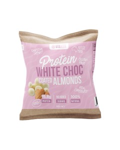 Vitawerx Protein White Chocolate Coated Almonds 60g 10 Pack