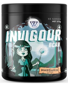 Wizard Nutrition Invigour 50 Serves BCAA - Mandarin 03/24 Dated