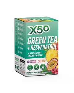 X50 Green Tea + Resveratrol Assorted - 30 Serves