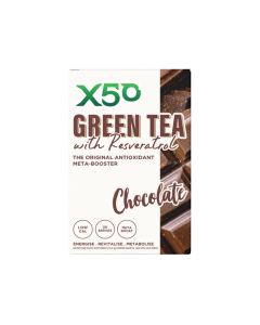 X50 Green Tea + Revesatrol 30 Serves - Chocolate - Dated 08/25