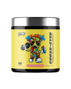 Zombie Labs Cross-Eyed Pre-Workout - 40 Serves Crazy Cotton Candy - Dated 11/25