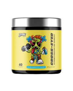 Zombie Labs Cross-Eyed Pre-Workout - 40 Serves Raging Rainbow Lolly - Dated 08/25