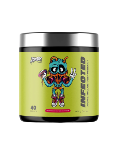 Zombie Labs Infected Pre-Workout - 40 Serves Raspberry Ripper - Dated 03/26