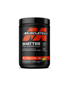 MuscleTech Shatter Pre-Workout 20 Serves Rainbow Fruit Candy - Dated 06/25