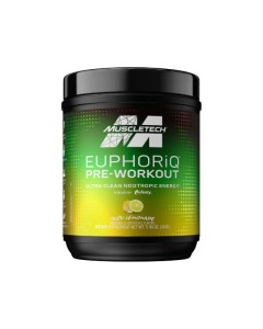 Muscletech EuphoriQ Pre-workout - 20 Serves Yuzu Lemonade - Dated 10/25