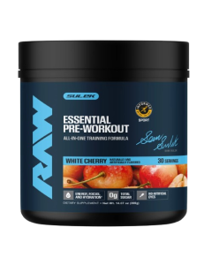 Raw Nutrition Essential Pre-Workout Sam Sulek Edition 30 Serve - White Cherry