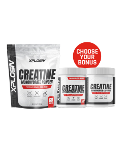 Xplosiv Creatine Monohydrate 300g + Bonus Creatine Caps