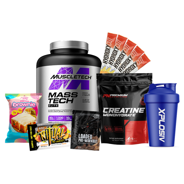 Muscletech Mass-Tech Elite 6lb - Price Cut + Fuel Up Freebie Kit