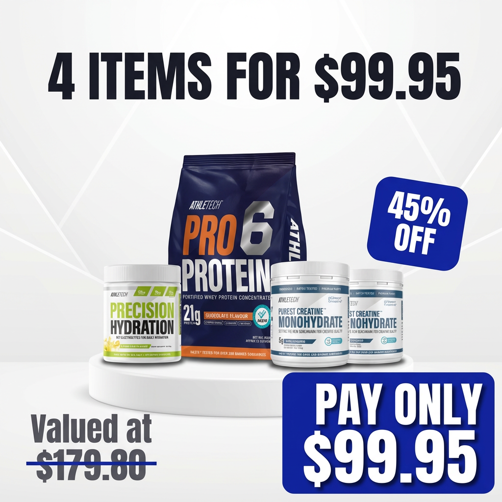 AthleTech Power Pack — 4 items for $9.95, valued at $79.80