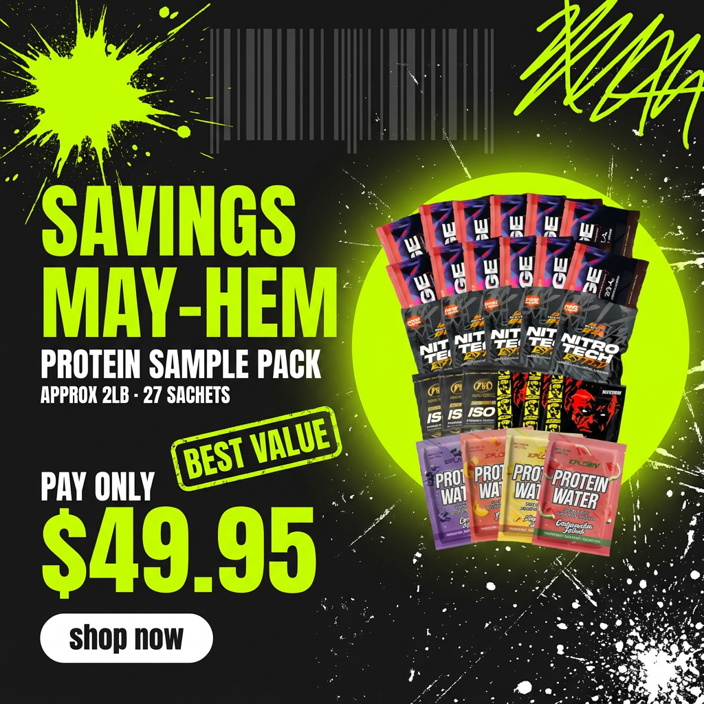 Protein Sample Pack — 27 sachets for $49.95, best value