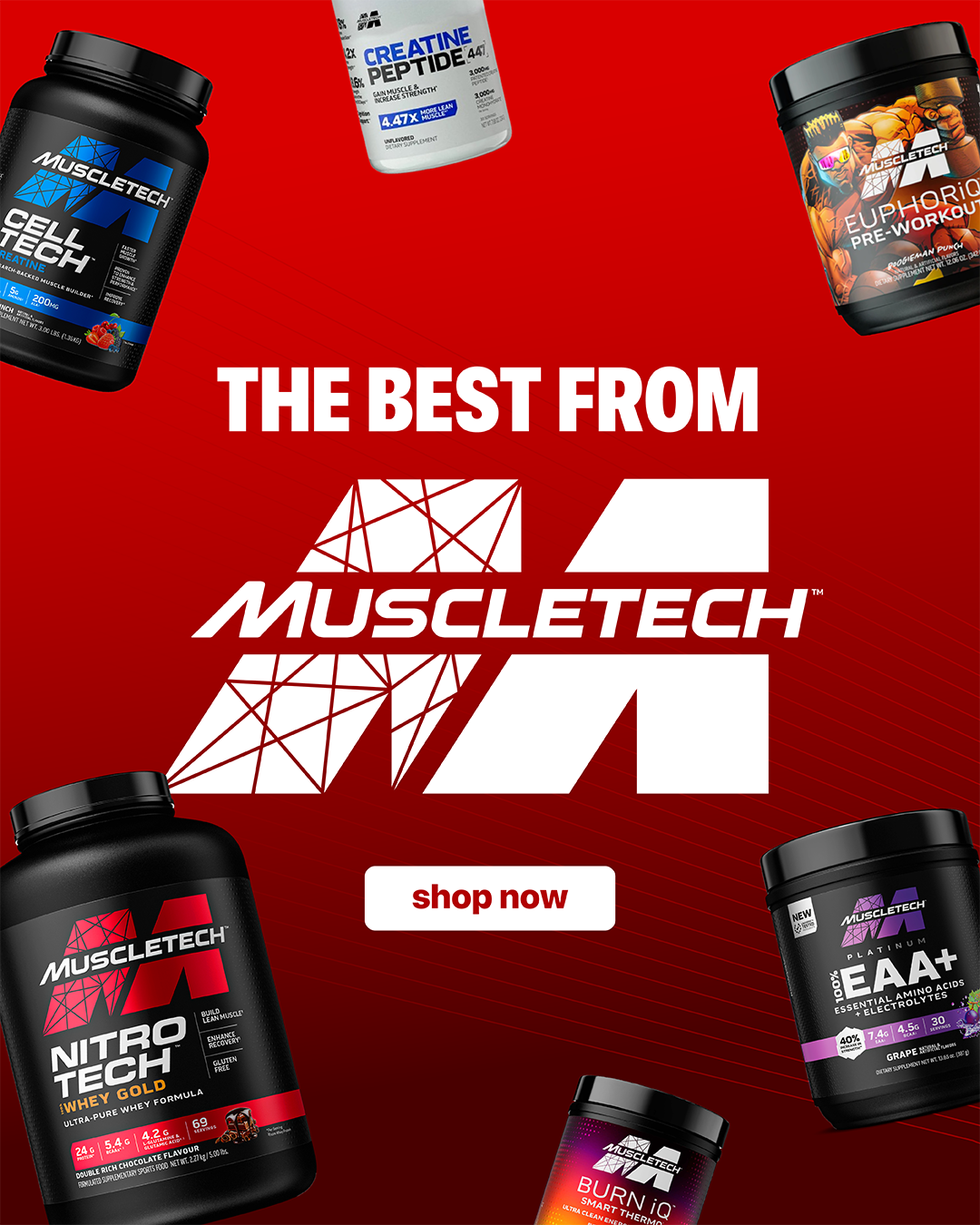 The Best From MuscleTech — shop the range at Xplosiv NZ.
