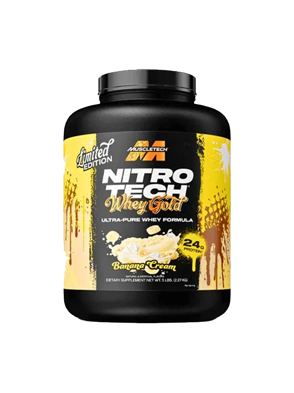 MuscleTech Nitro-Tech 100% Whey Gold 5lb, pure whey protein