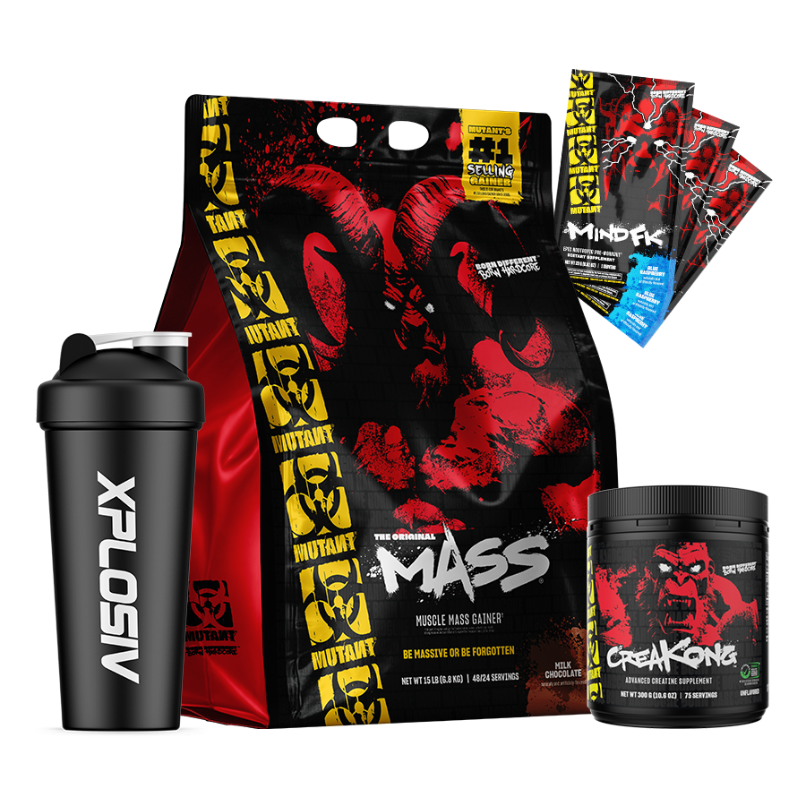 Mutant Mass 15lb mass gainer bundle with over $50 free gifts