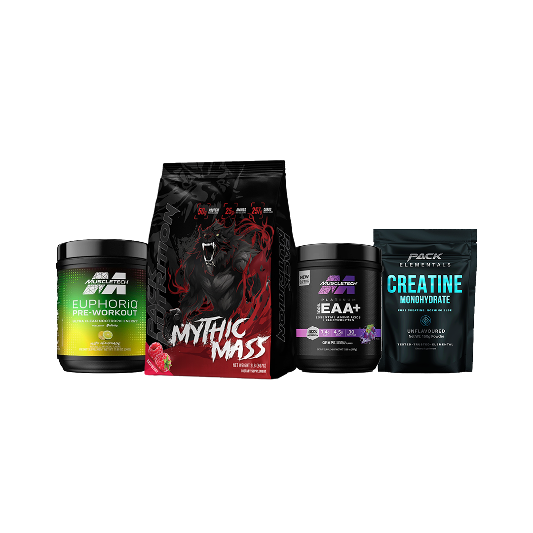 Mass Gainer + Pre-Workout + EAA + Creatine