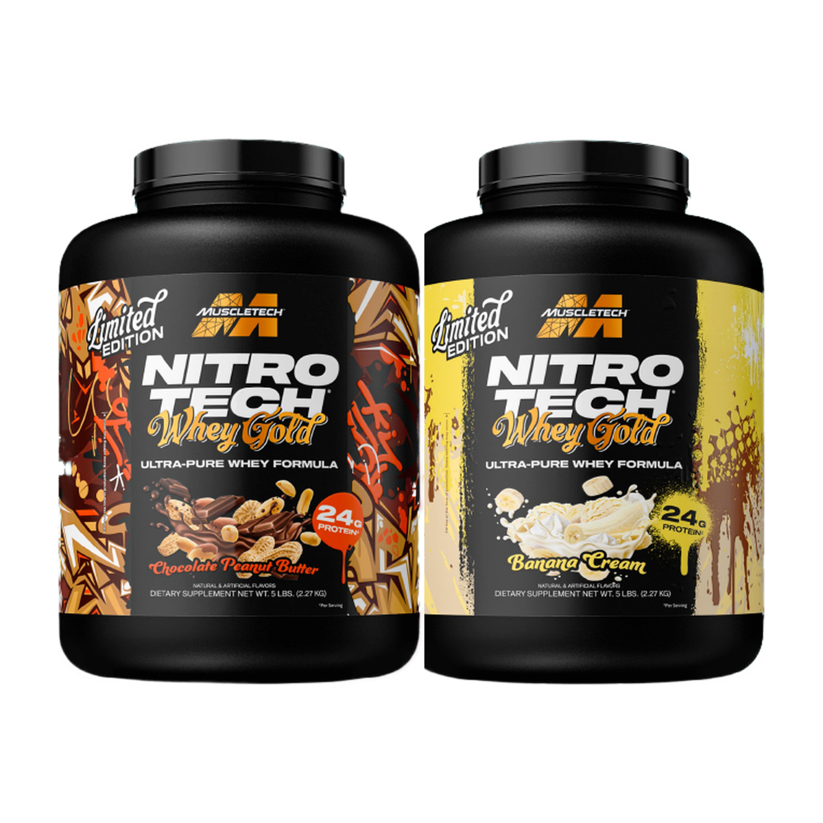 Muscletech Nitro-Tech 100% Whey Gold 5lb — 2 Pack (10lb) Pre-Order
