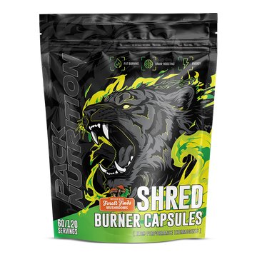 Example main item: Pack Nutrition Shred Burner Capsules 120 Serve