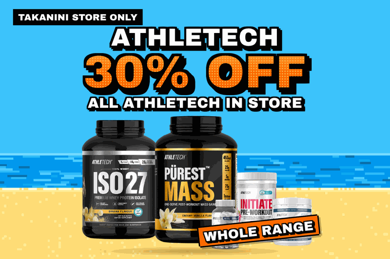 Athletech: 30% off all Athletech in store at Takanini