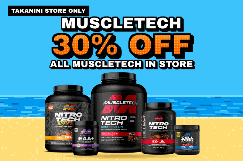 MuscleTech: 30% off all MuscleTech in store at Takanini