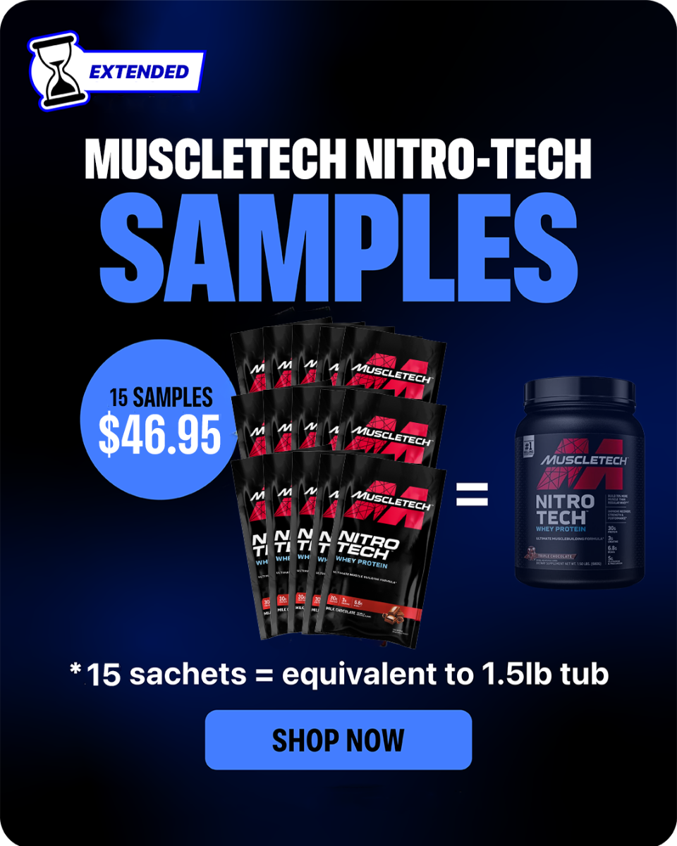 MuscleTech Nitro-Tech 1.5lb 15 sachets - flash deal