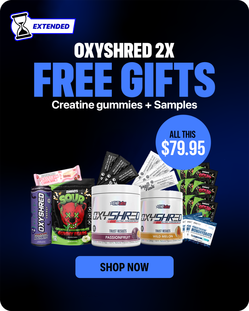OxyShred x2 pack plus free Swoleys and samples - flash deal