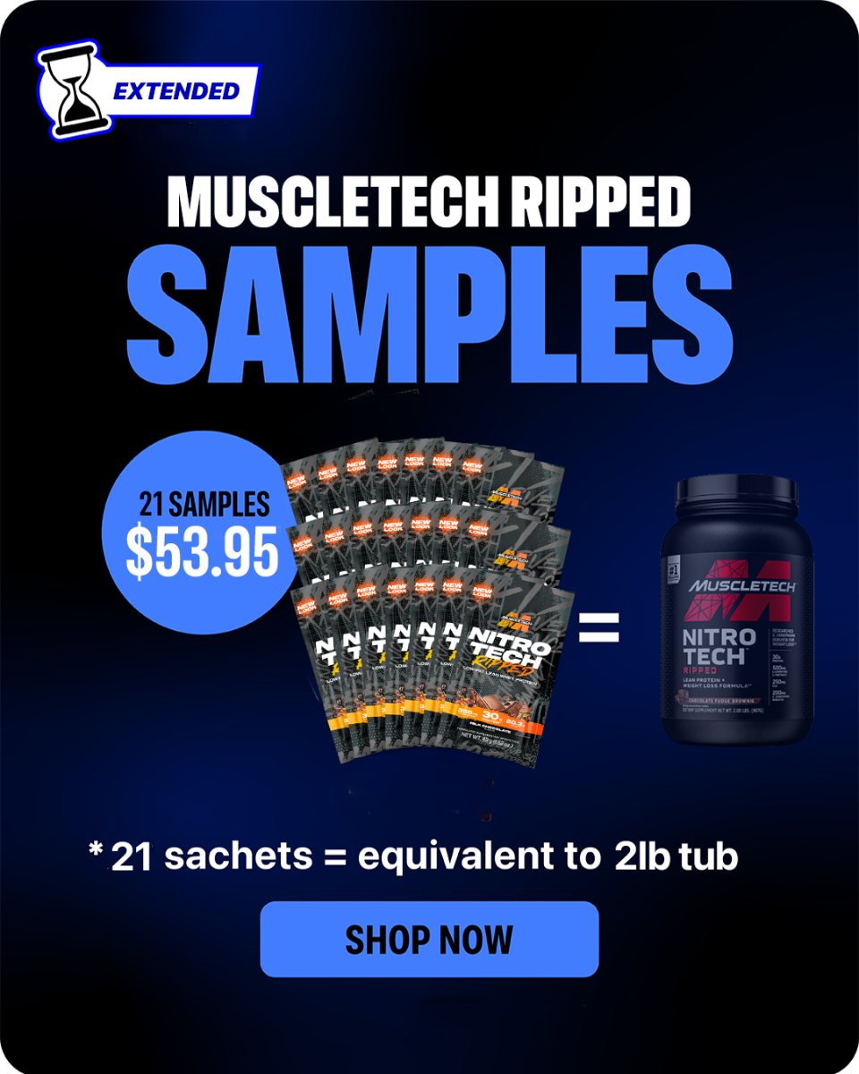 MuscleTech Nitro-Tech Ripped 2lb 21 sachets - flash deal