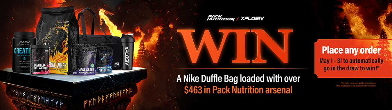 Pack Nutrition Giveaway — win a full supplement stack